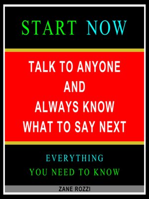 cover image of Talk to Anyone and Always Know what to Say Next